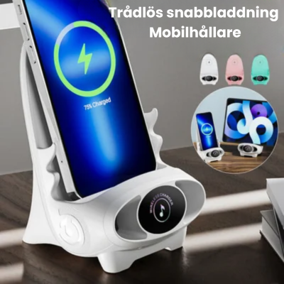 Mini stol med trådlös laddare och mobilställ
